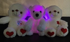 Knuffel beer met verlichting