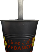 Plantenbakje hang, Juf bedankt voor helpen groeien