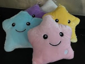 Knuffel ster met verlichting