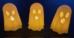 3 spookjes met verlichting