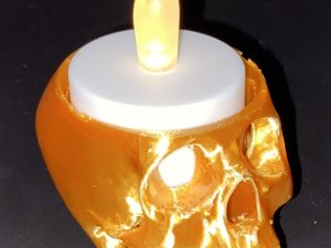 Theelichthouder doodskop