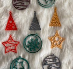 Kerstornamenten diverse soorten