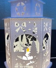 Kerstlantaarn met hert