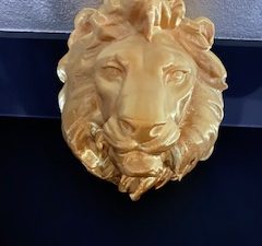 Leeuwenkop wanddecoratie