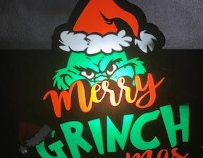 Lichtbox Merry Grinchmas