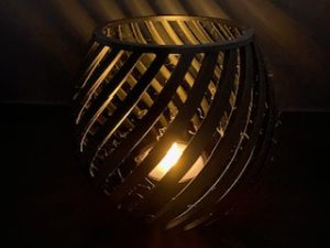 Theelichthouder spiraal