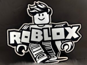 Lichtbox Roblox zwart wit